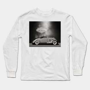 Vegas 1935 Lincoln Roadster B/W Long Sleeve T-Shirt